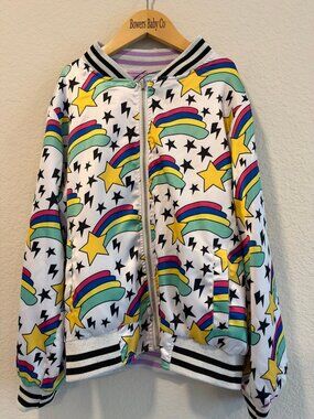 Lola and the Boys Reversible Bomber Jacket 10